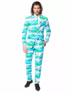 Costume Mr. Flamingo homme Opposuits™, Taille: Small/Medium (EU 48)