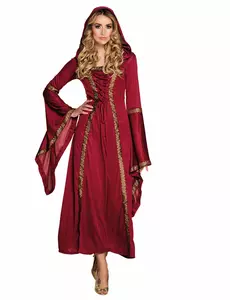 Rode Dame kostuum voor vrouwen, Maat: Small/Medium