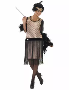 Charleston jaren 20 outfit voor dames, Maat: Small