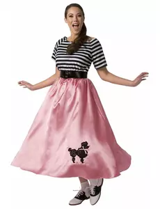 Déguisement années 50 rose femme