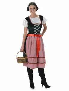 Klassieke dirndl jurk voor vrouwen, Maat: X-Small