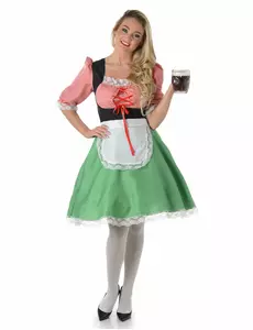 Meerkleurige dirndl jurk voor vrouwen, Maat: Small