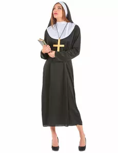 Déguisement bonne soeur femme, Taille: Medium