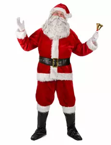 Luxe kerstman verkleedpak voor volwassenen, Maat: Large