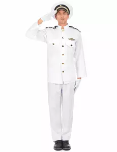 Déguisement uniforme d'officier de la marine homme, Taille: X-Large
