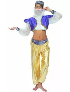Kostuum van een oosterse danseres voor dames, Maat: Small