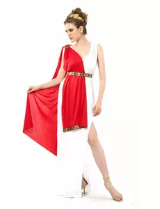 Déguisement déesse romaine à drapé femme, Taille: Medium