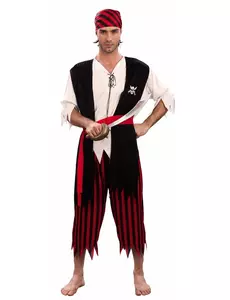 Piraten bandiet kostuum voor mannen, Maat: Medium/Large