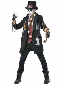 Voodoo priester vermomming man, Maat: M