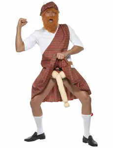 Humoristische Schotse outfit voor volwassen, Maat: M