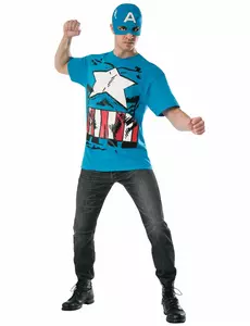 Captain America™ Avengers kostuum voor volwassenen, Maat: Large