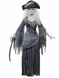 Spookpiraat kostuum voor dames Halloween kleding, Maat: Small