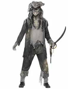 Spook piraten kostuum voor mannen Halloween, Maat: Large