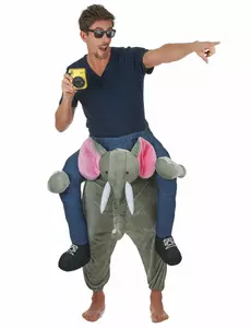 Op de rug van olifant kostuum voor volwassenen