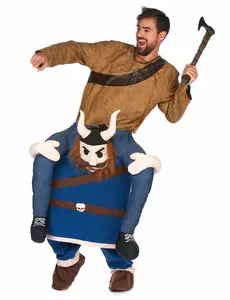 Déguisement à dos de viking adulte