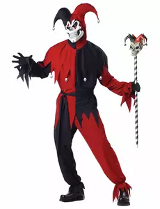 Halloween joker kostuum volwassenen, Maat: X-Large