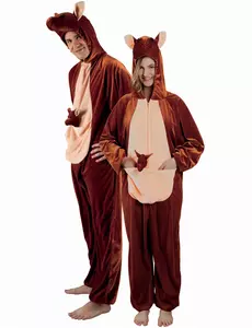 Déguisement kangourou marron adulte, Taille: Medium/Large