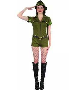 Sexy soldier soldaten kostuum voor vrouwen