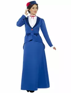 Déguisement nounou victorienne femme, Taille: M