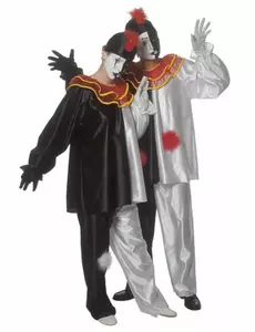 Pierrot clown kostuum voor volwassen, Maat: M