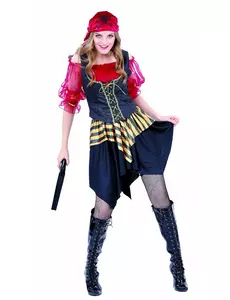 Déguisement pirate avec tulle femme, Taille: Small