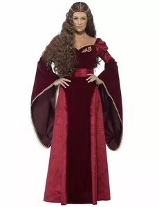 Middeleeuwse koninginnen outfit voor vrouwen, Maat: Small