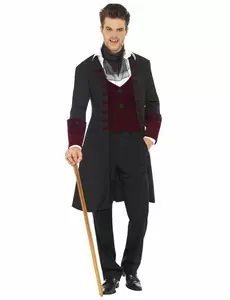 Déguisement vampire homme Halloween, Taille: Large
