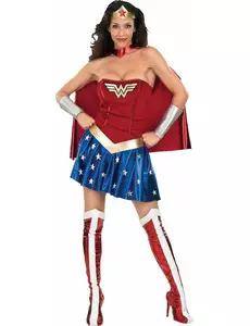 Wonder Woman™ kostuum voor vrouwen, Maat: X-Small