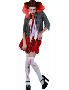 Déguisement zombie écolière femme Halloween