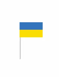 Drapeau papier Ukraine 14 x 21 cm