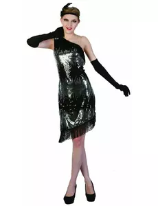Retro jaren 20 outfit voor vrouwen, Maat: Small
