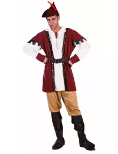 Déguisement homme des bois moyen âge, Taille: Medium