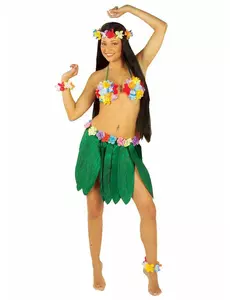 Hawaiiaanse bladeren rok voor volwassenen