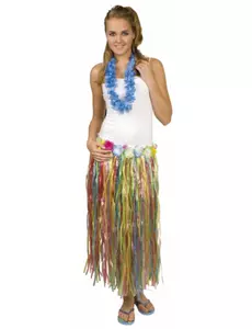 Jupe longue multicolore Hawaï femme