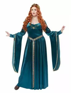 Middeleeuwse prinses kostuum voor vrouwen + size, Maat: XX-Large (46/48)