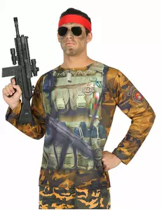 Militair fopshirt voor volwassenen