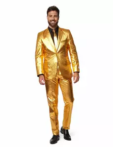 Costume Mr. Groovy Gold homme Opposuits™, Taille: Small (EU 44–46)