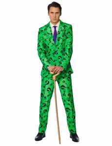 Suitmeister™ Mr. Riddler kostuum voor volwassenen, Maat: Small (EU 44–46)