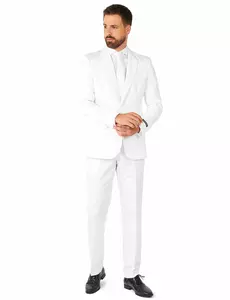 Wit Mr. Solid Suitmeister™ kostuum voor mannen, Maat: Small (EU 44–46)