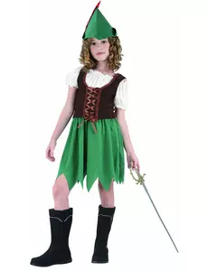 Déguisement Fille des bois, Taille: 4–6 ans (110–120 cm)