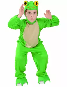 Déguisement grenouille enfant, Taille: 4–6 ans (110–120 cm)