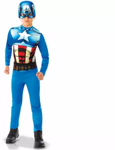 Déguisement classique Captain America™ garçon, Taille: 7–8 ans (122 à 128 cm)