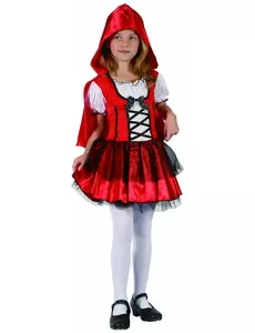Schattige Roodkapje outfit voor meisjes, Maat: 4–6 jaar (110–120 cm)