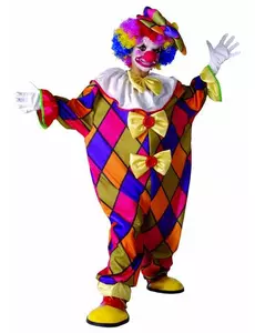 Déguisement Clown à carreaux enfant, Taille: 4–6 ans (110–120 cm)