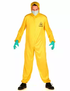 Déguisement combinaison contamination adulte, Taille: XX-Large
