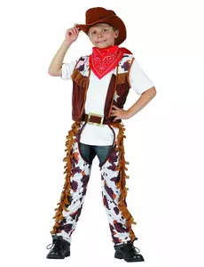Far West cowboy kostuum voor kinderen, Maat: 4–6 jaar (110–120 cm)