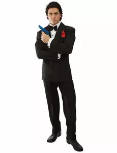 Déguisement d'espion Anglais homme, Taille: X-Large