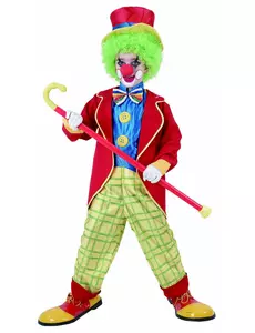Déguisement clown amusant garçon, Taille: 4–6 ans (110–120 cm)