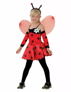Déguisement de coccinelle fille, Taille: 4–6 ans (110–120 cm)