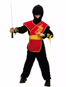 Déguisement ninja tunique garçon, Taille: 4–6 ans (110–120 cm)